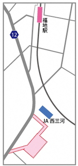 福地パーキング周辺地図