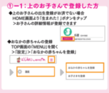 おなかの赤ちゃんを登録するイラスト