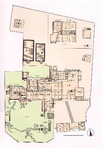 イラスト：旧糟谷縫右衛門住宅見取り図