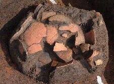 写真：若宮西遺跡の土器