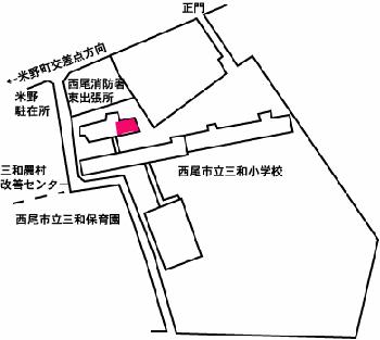 地図：三和小学校