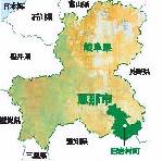 地図：恵那市位置図