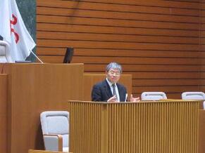 写真：平成28年1月19日議員研修会（政策形成支援セミナー）講師の江藤教授