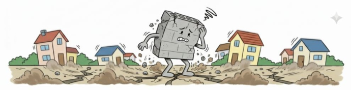 ブロック塀イラスト