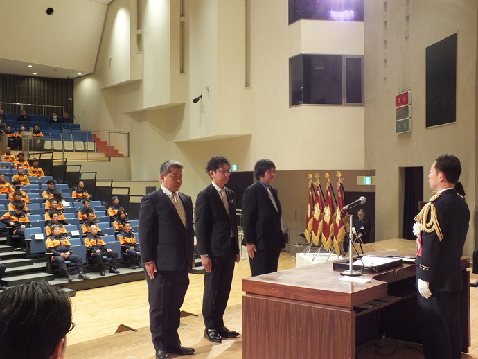 写真：退団する団長