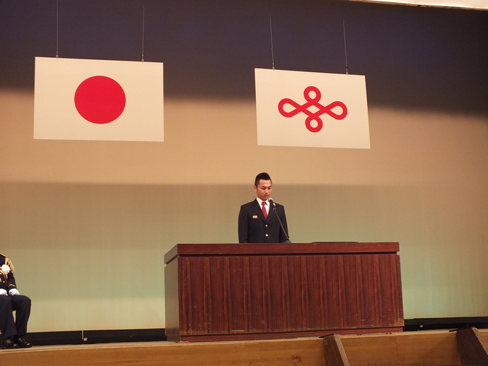 写真:連合会長あいさつ