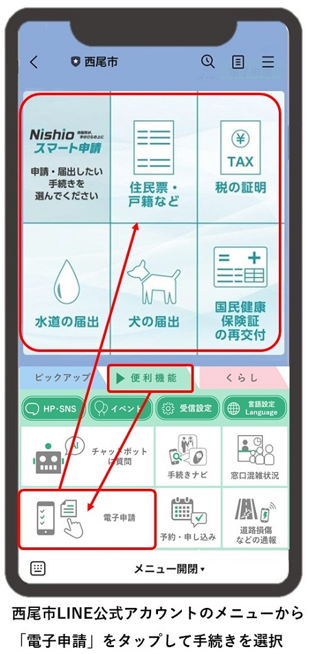 LINEメニュー