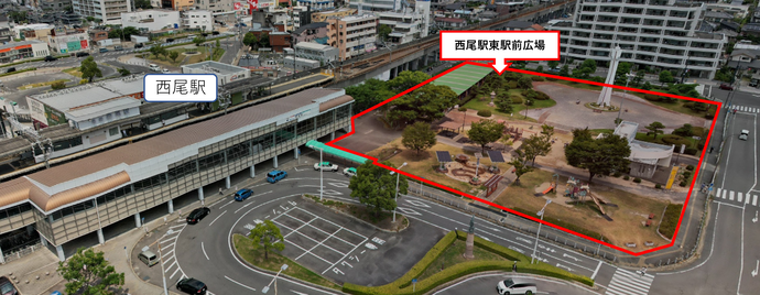 駅東駅前広場　地図・航空写真