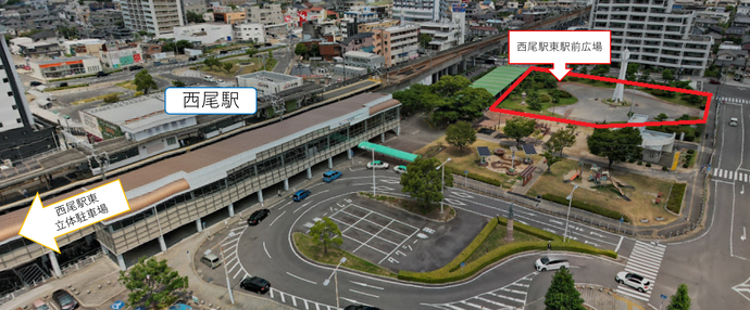 駅東駅前広場　地図・航空写真