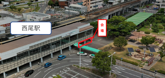 駅東駅前広場（おいでっき下）　地図・航空写真