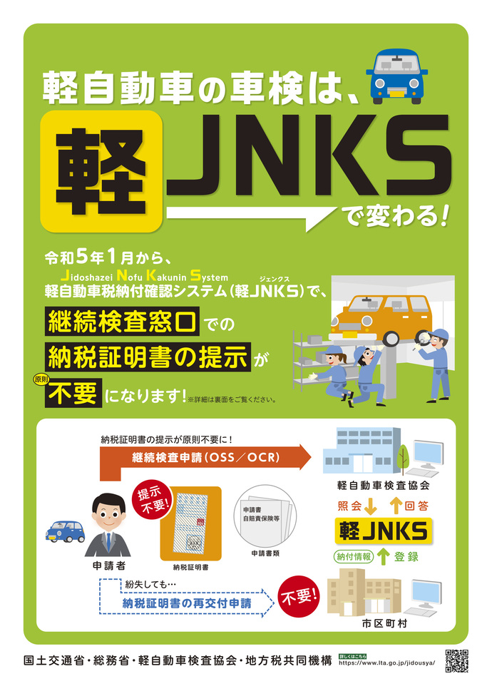 軽自動車の車検は、軽JNKSで変わる