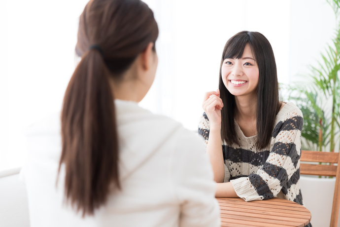 女性と語るまちづくりトーク　語り合う二人の女性