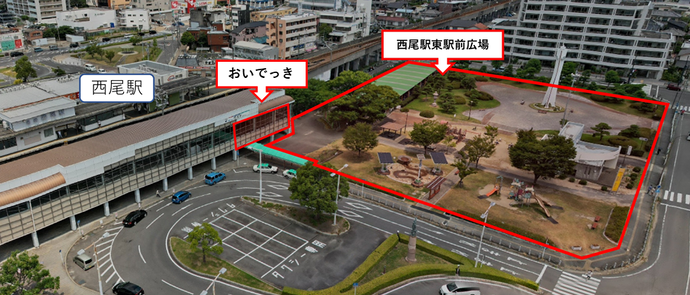 駅東駅前広場　地図・航空写真