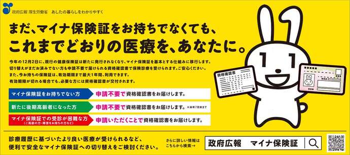 これまでどおりの医療をあなたに（厚生労働省チラシ）