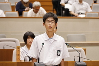 福地中学校永谷脩さん