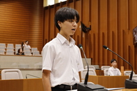 平坂中学校柴田春渡さん