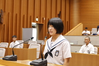 吉良中学校加藤乃愛さん
