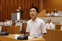 寺津中学校岡本悠真さん