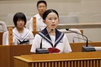 東部中学校村井絢南さん