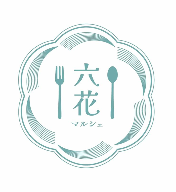 六花マルシェ　ロゴ