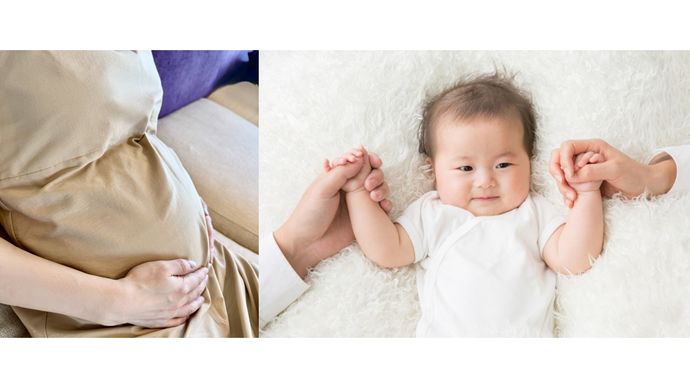 画像　赤ちゃんと妊婦